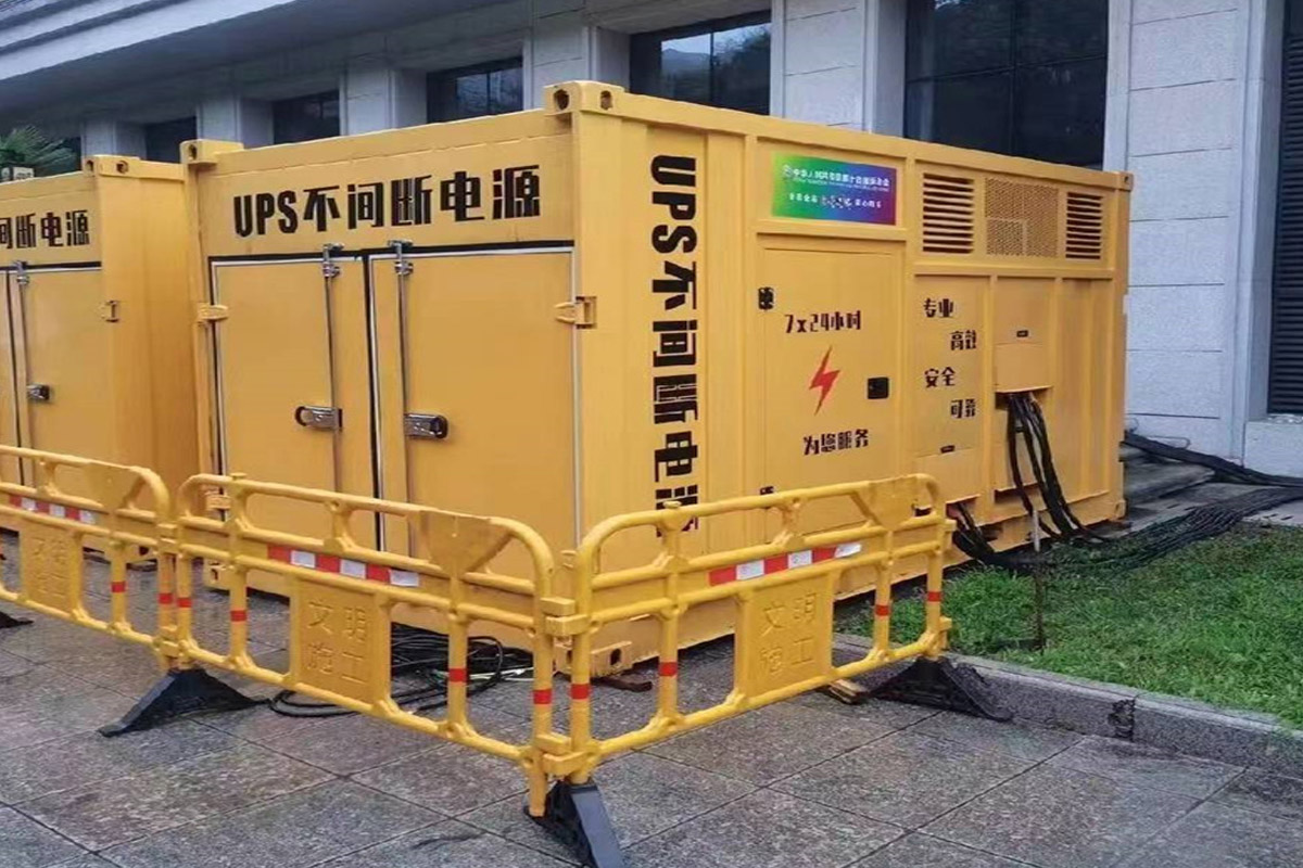 西双版纳发电机租赁施工现场